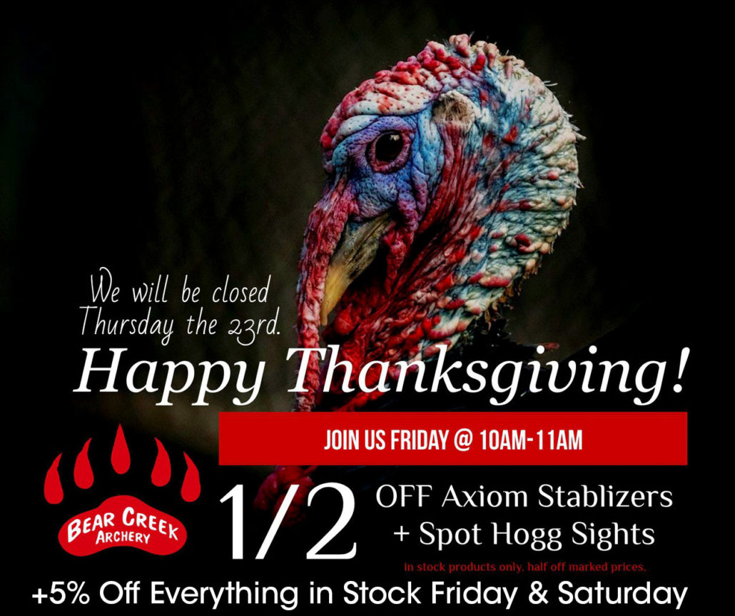 Denver Archery Thanksgiving Sale