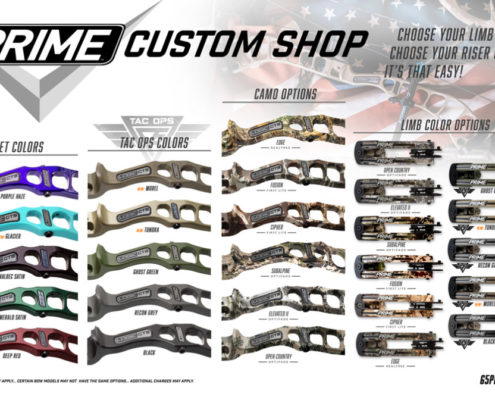 2019 G5 PrimeArchery Logic CT Series Colors