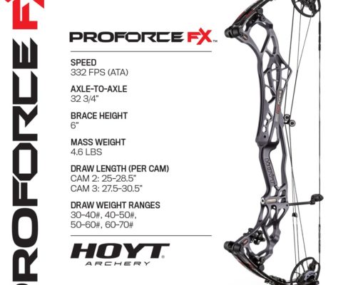 2019 Hoyt Archery New Release - ProForce FX Spec Sheet