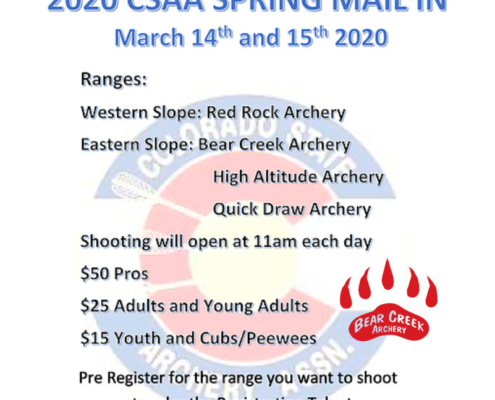 2020 CSAA Spring Mail In – Denver, Colorado