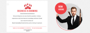 Archery Range Hiring Job