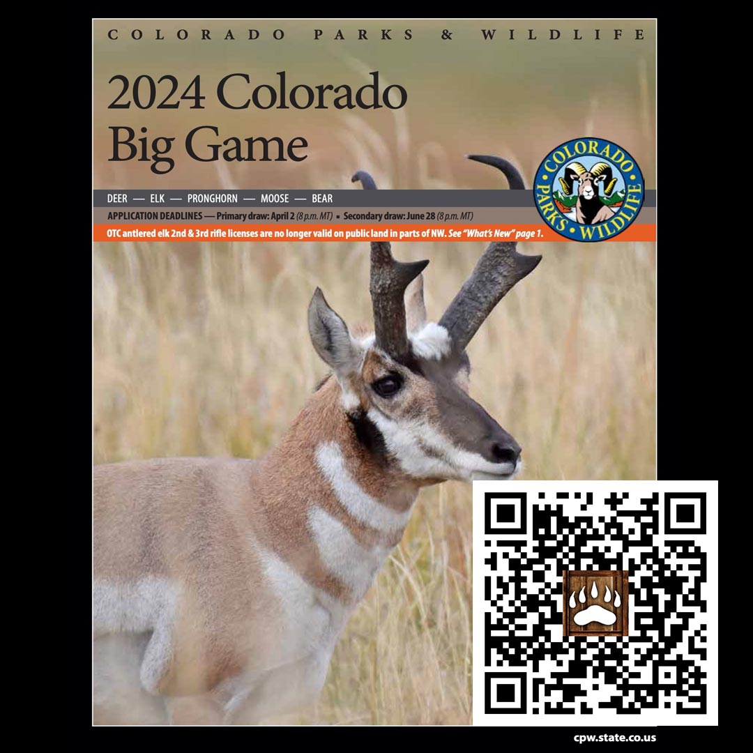 Colorado big game brochure regulations 2024 Bear Creek Archery