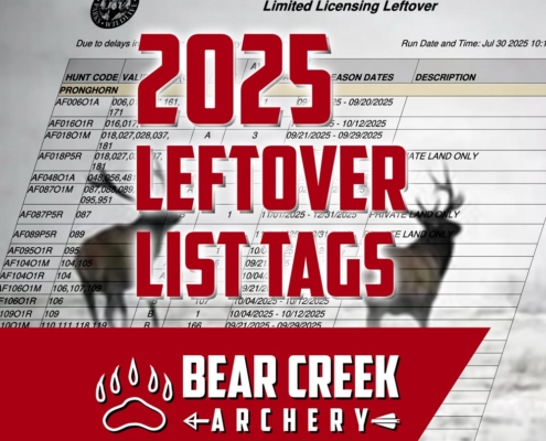 Colorado Leftover List Hunting Licenses