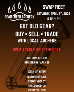Denver Archery Garage Sale